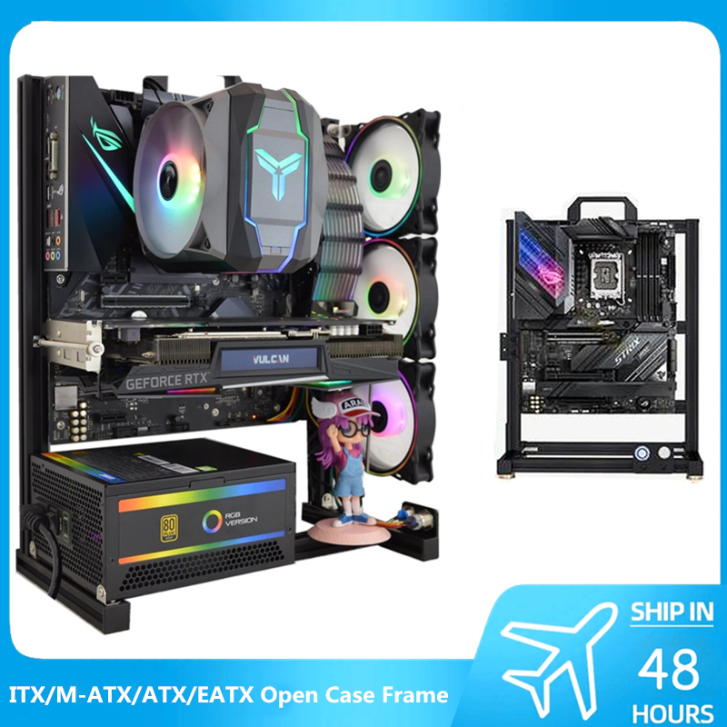 MOD ATX Open PC Case Frame For - Gaming Console Tower ulasan dan harga