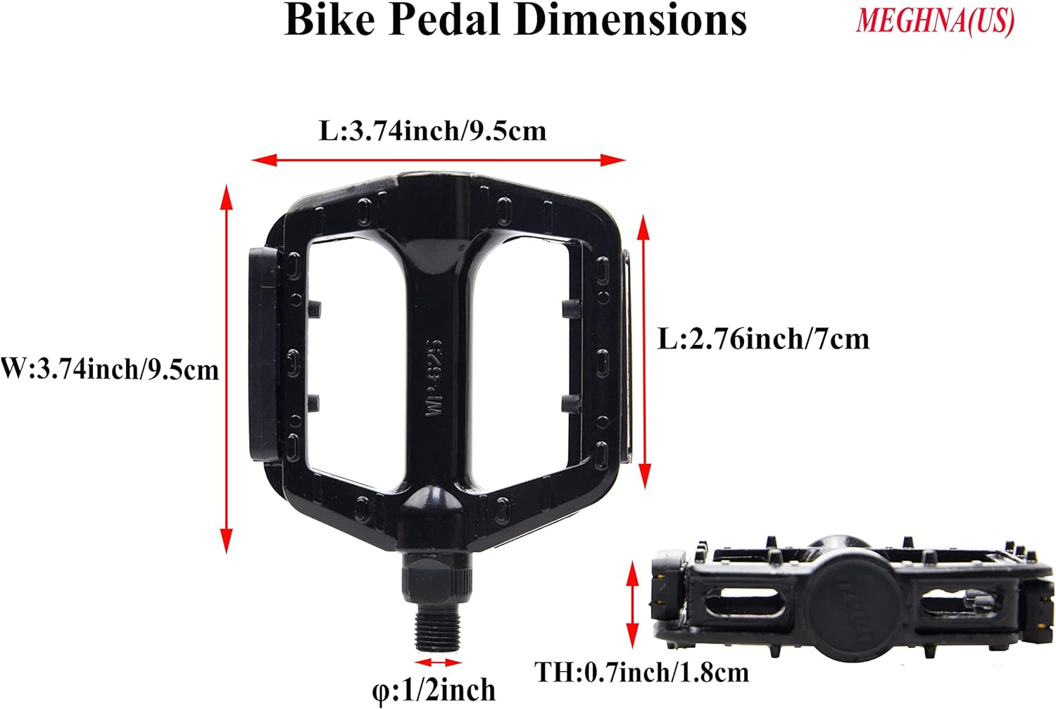 ZUKKA NECO 1/2 inch Bike Pedal - Racing Pedal Set ulasan dan harga