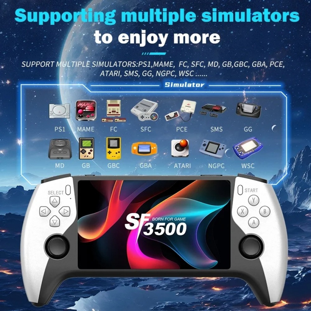 SF3500 5-inch Large Screen Dua - Gaming Console Under 500 ulasan dan harga