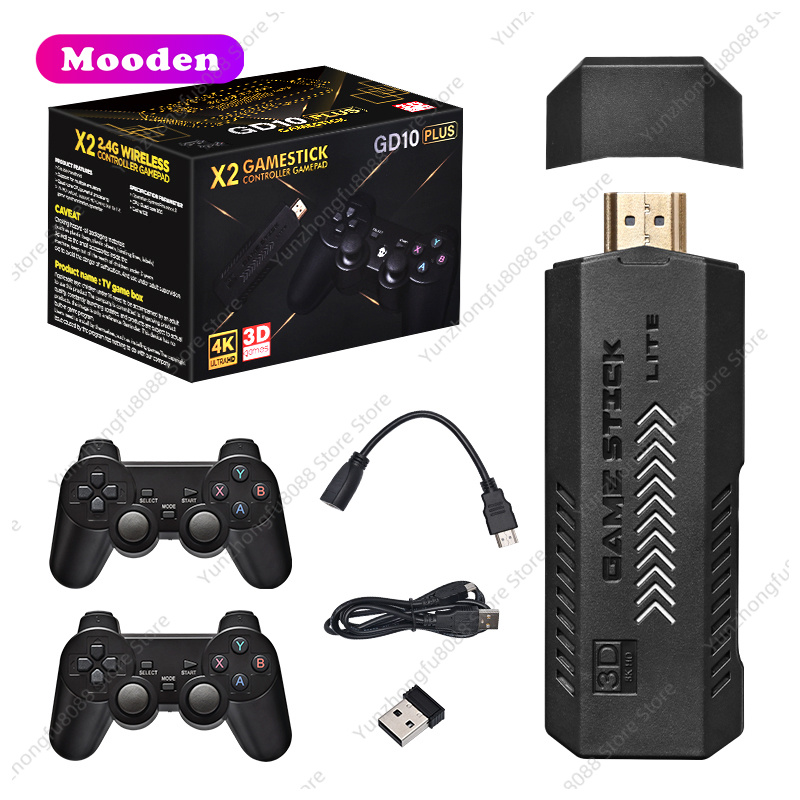 L GD10 Plus Game Stick 4k Blac - Gaming Console X2 ulasan dan harga