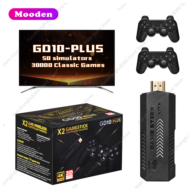 L GD10 Plus Game Stick 4k Blac - Gaming Console X2 ulasan dan harga
