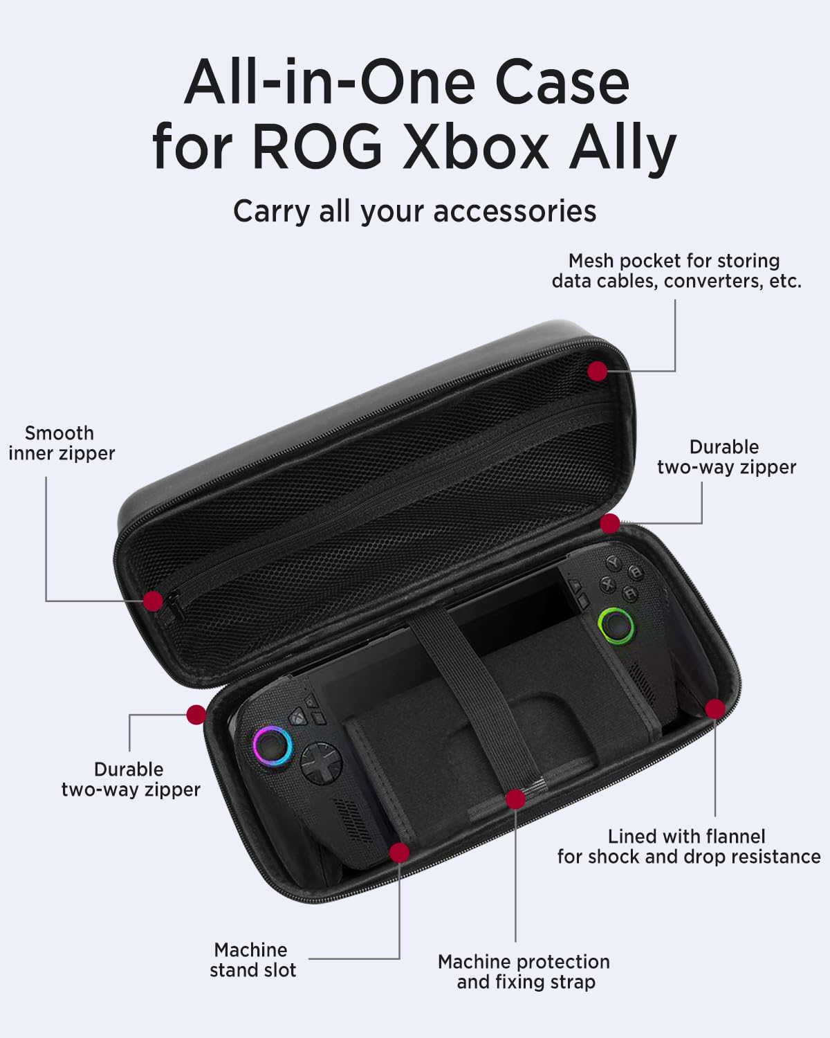 Travel Carrying Case for ROG X - Gaming Console Rog Ally ulasan dan harga