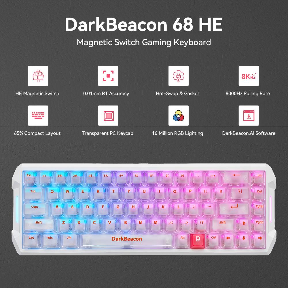 DarkBeacon Flux 68 HE Magnetic - Gaming Console Tower ulasan dan harga