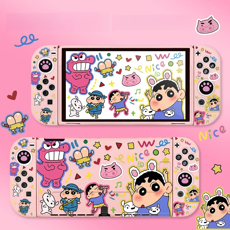 Kawaii Cartoon Crayon Shin-Cha - Gaming Console Nintendo Switch Oled Model ulasan dan harga