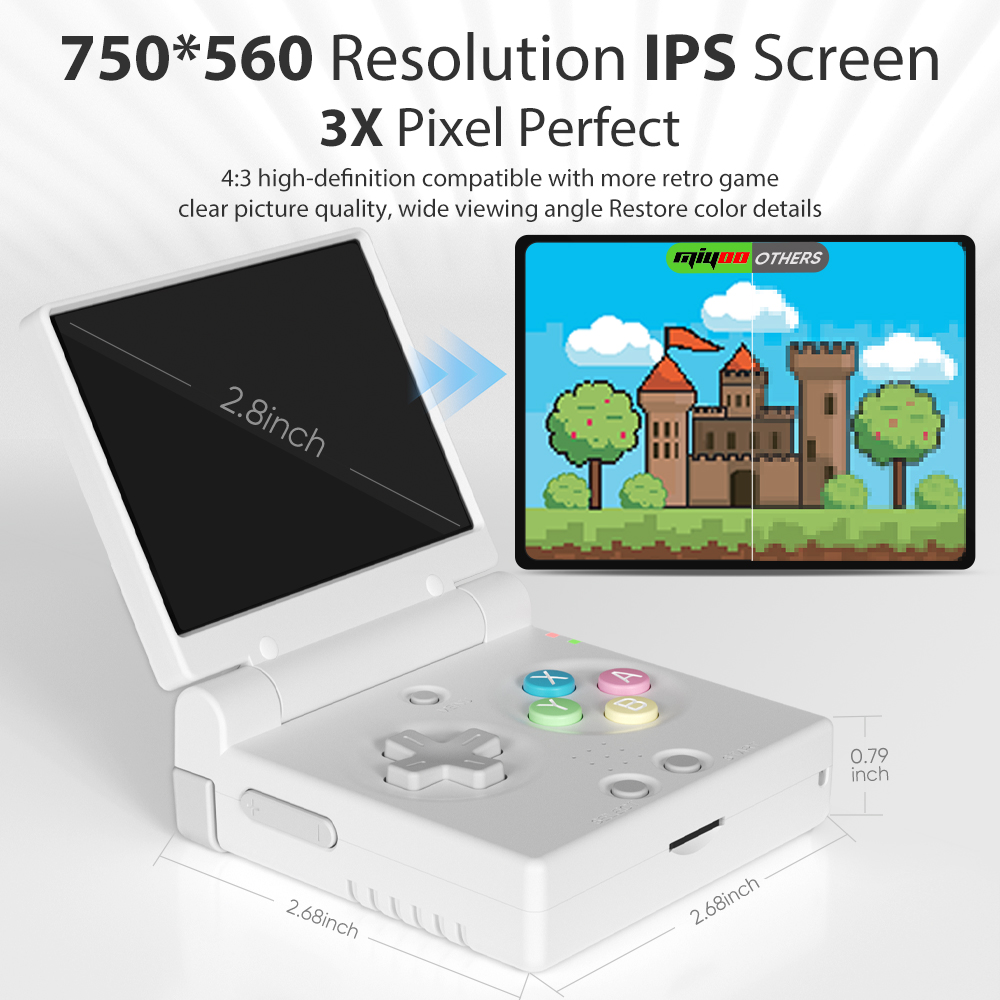 MIYOO Mini Flip Retro Handheld - Gaming Console Tower ulasan dan harga