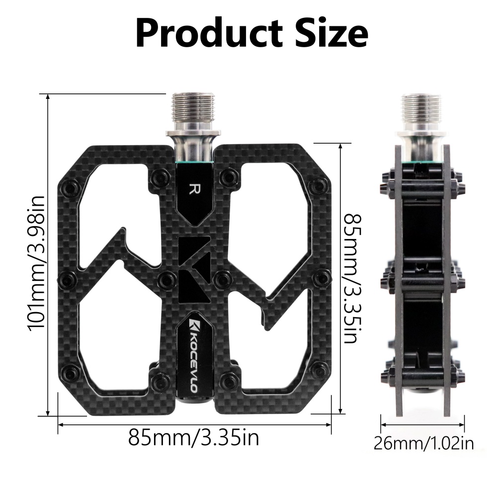 KOCEVLO Carbon Fiber Pedal Ult - Racing Pedal Set ulasan dan harga