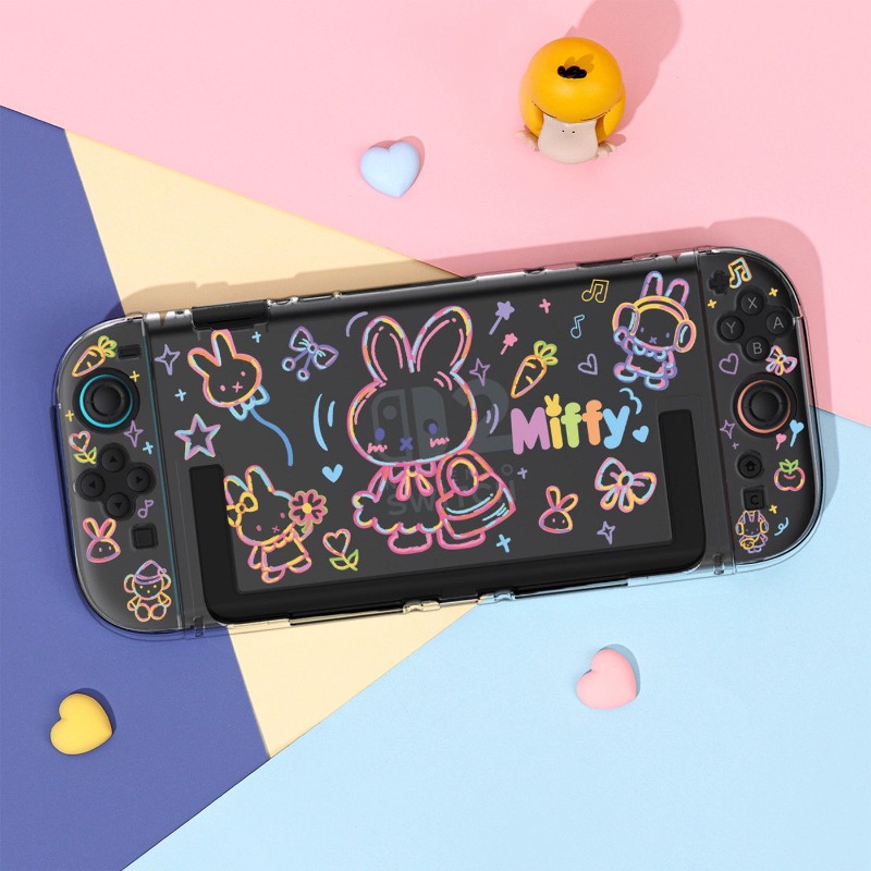 Cute Miffy Gaming Console Prot - Gaming Console Nintendo Switch Oled Model ulasan dan harga
