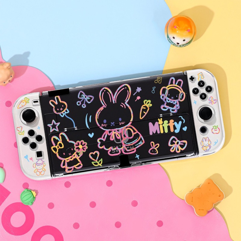 Cute Miffy Gaming Console Prot - Gaming Console Nintendo Switch Oled Model ulasan dan harga
