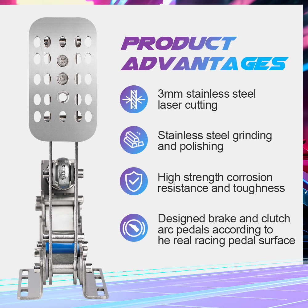SimRuito Sim Racing LoadCell P - Racing Pedal Set ulasan dan harga
