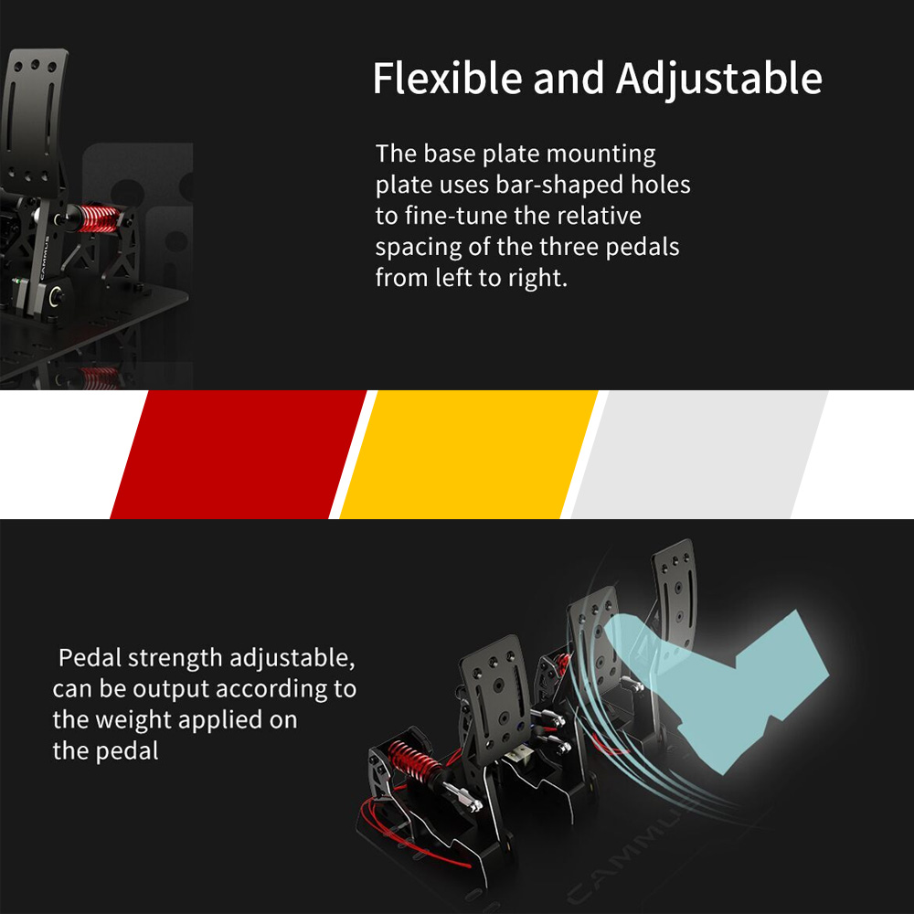 CAMMUS LC100 Load Cell Pedals  - Racing Pedal Set ulasan dan harga