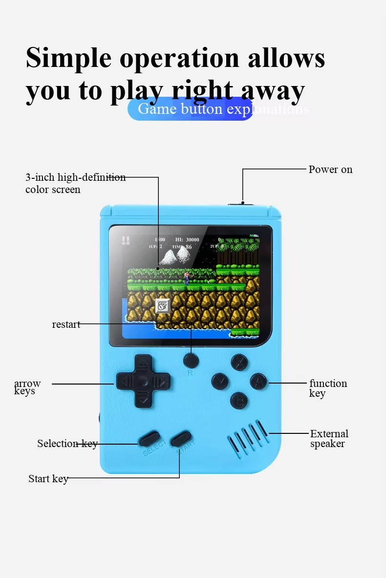 NEW 3 Inch Portable Retro Mini - Gaming Console Sale ulasan dan harga